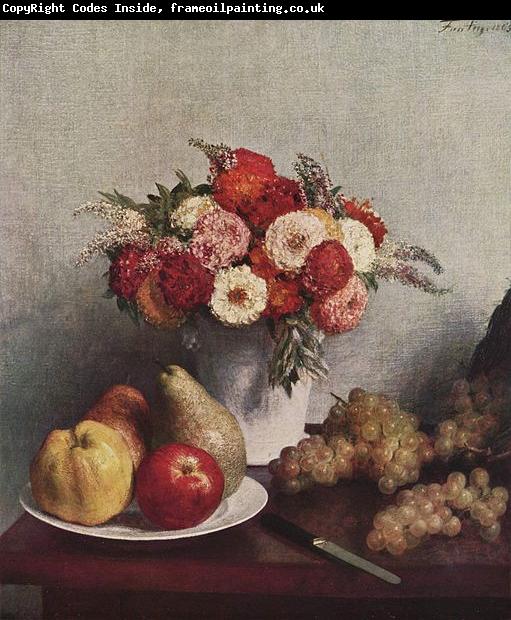 Henri Fantin-Latour Stilleben mit Blumen und Fruchten